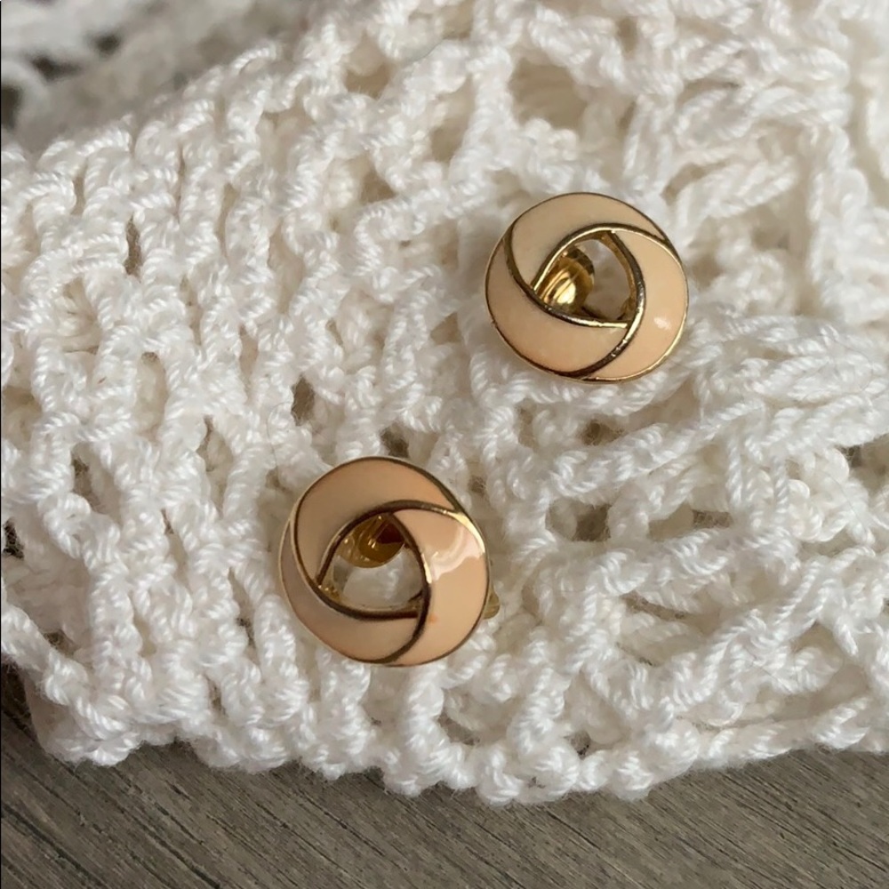 Vintage Trifari Enamel Earrings